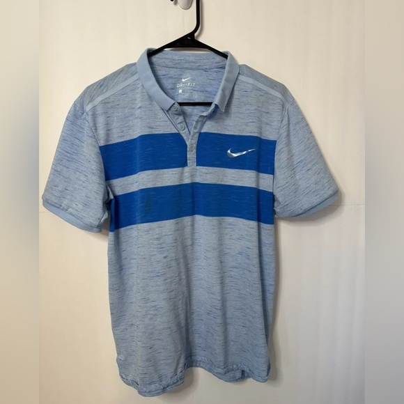 Nike Other - Nike Dri-FIT Men's  polo shirt ColorsWhite & Blue  Size L